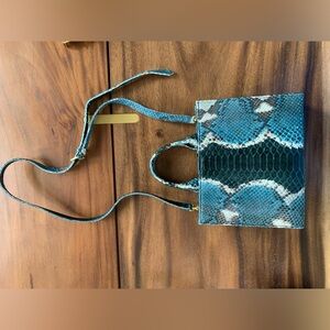 Sarah Stewart Snakeskin Crossbody Bag